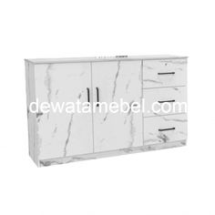 Multipurpose Cabinet Size 120 - GARVANI CLS SB 601  / White Marble 